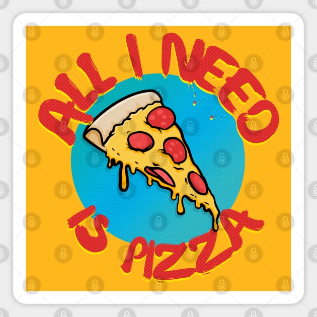 Pizza Lover - All I Need Is Pizza Magnet by DankFutura